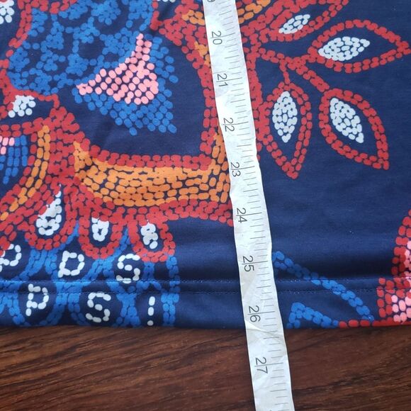 NWT Farm Rio X Adidas Navy Blue Tropical Edgy Oversized Short Sleeve Top Size 4X - Picture 3 of 7